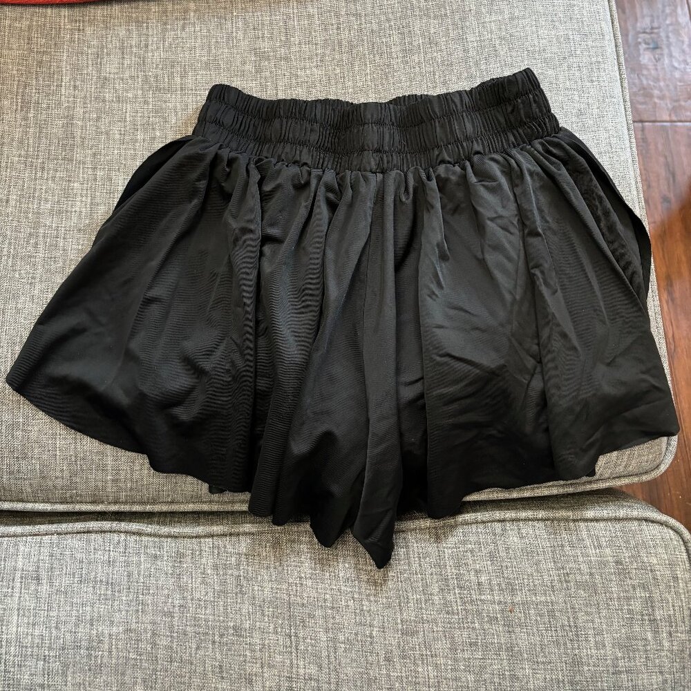 Keiki Kona Black Flowy Shorts, Size XS